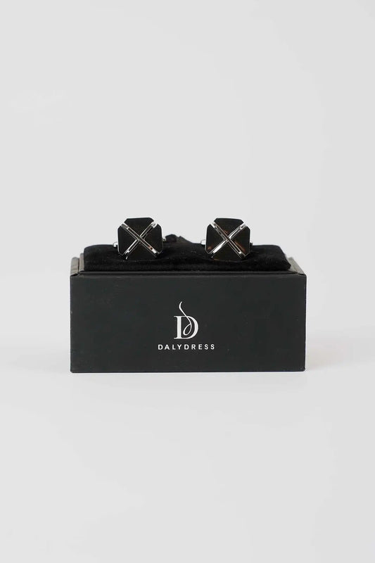 Sleek Cross-Bar Cufflinks