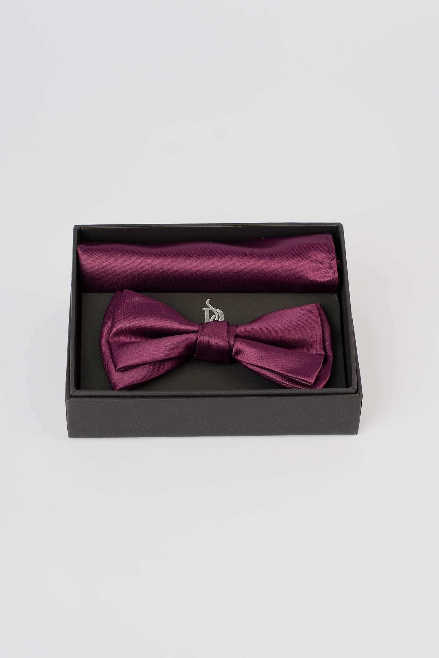 Classic Bow Tie & Solid Hanky Set