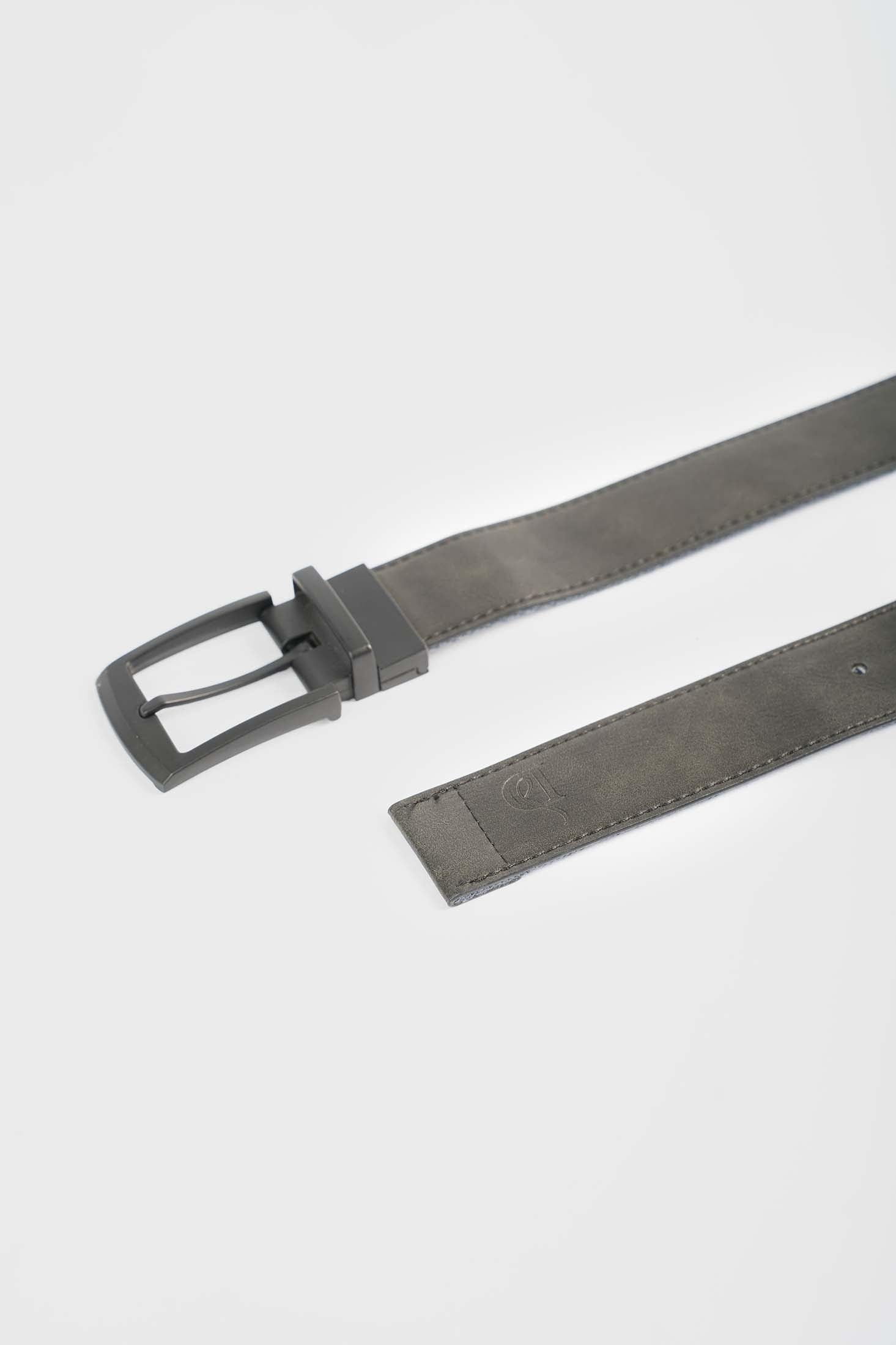 Slate Stripe Canvas Belt