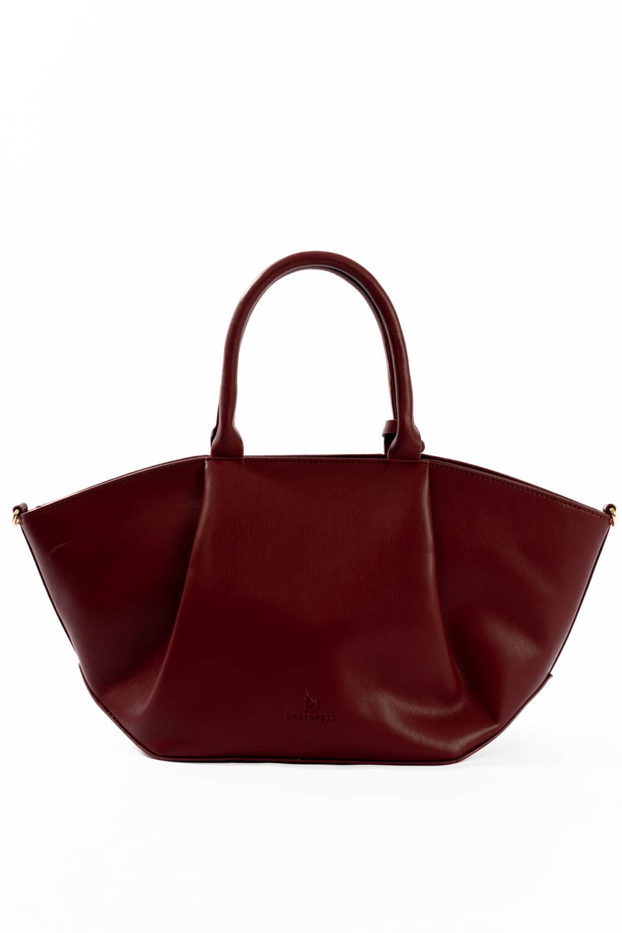 Burgundy Structured Tote Bag