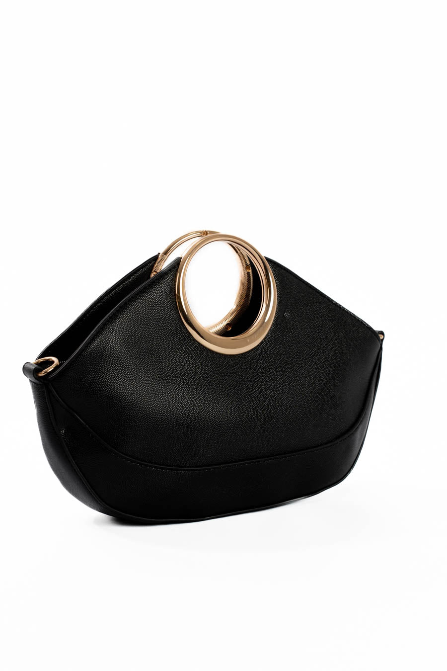 Midnight Ring-Handle Clutch