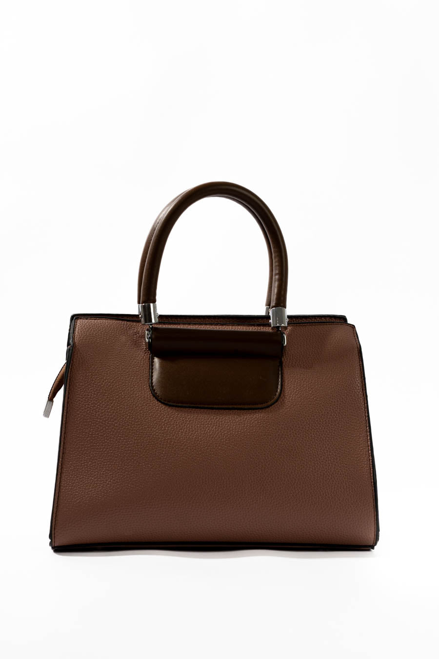 Blush & Mocha Structured Handbag