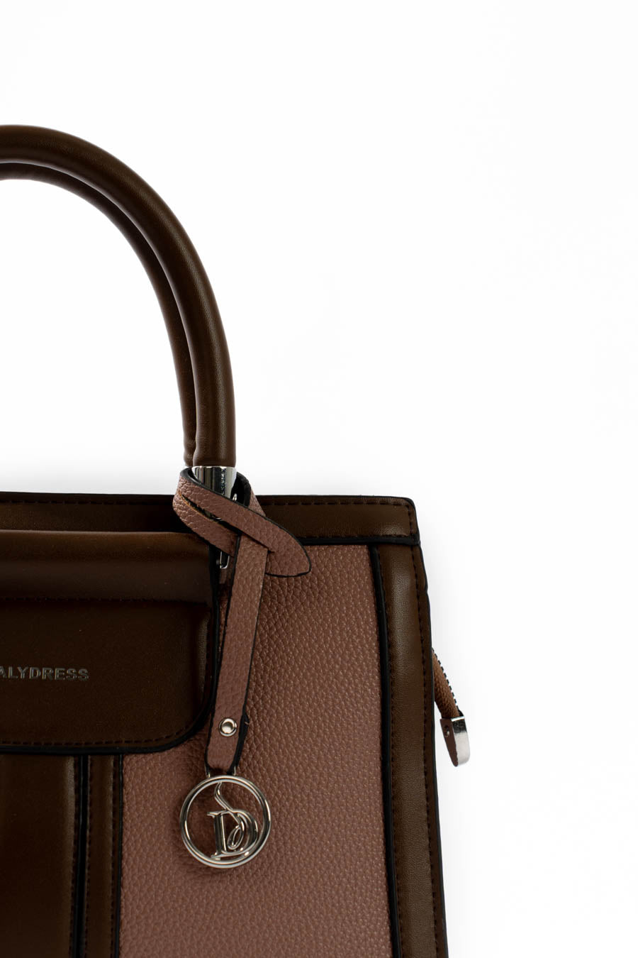Blush & Mocha Structured Handbag