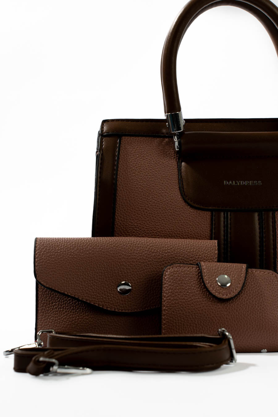 Blush & Mocha Structured Handbag