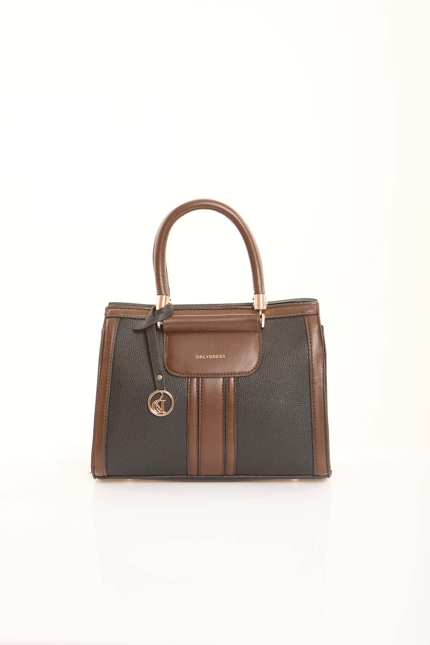 Graphite & Cognac Classic Tote