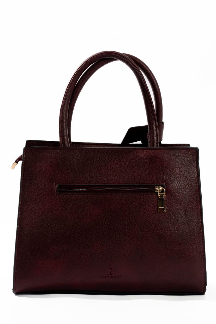 Maroon Structured Handbag