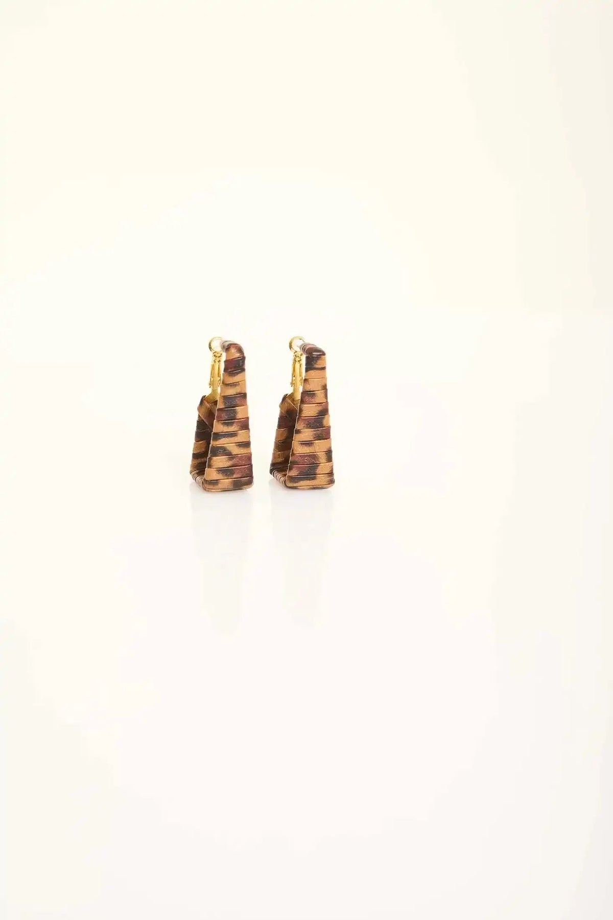 Woven Pattern Drop Earrings