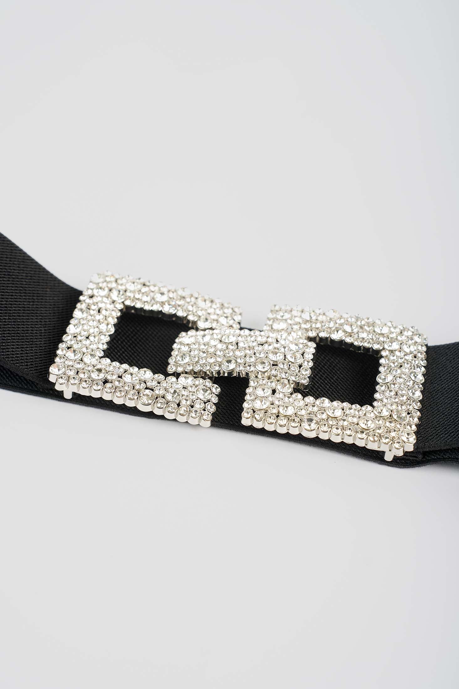 Midnight Crystal-Trim Belt
