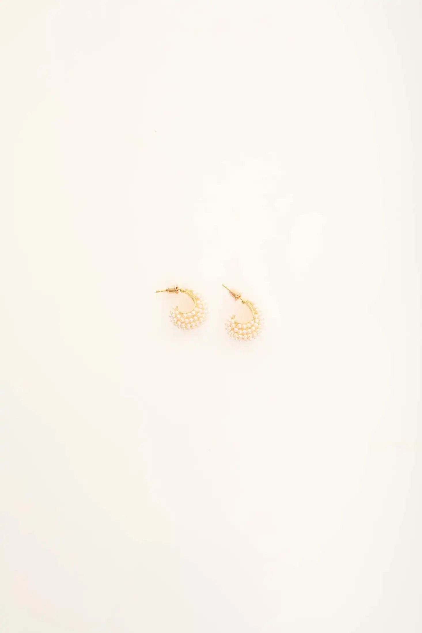 Beaded Teardrop Stud Earrings