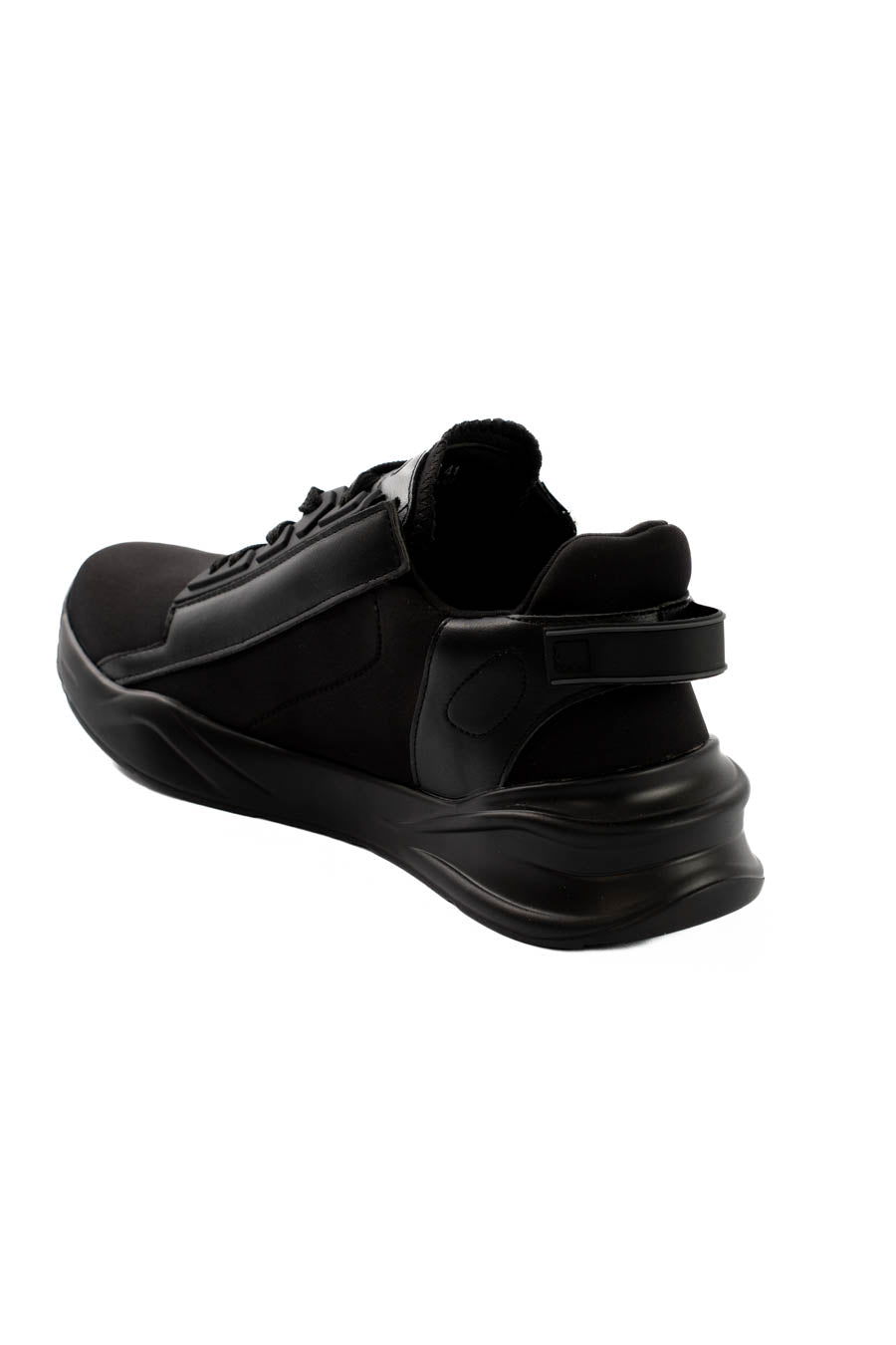 Black Velocity Zip Sneakers
