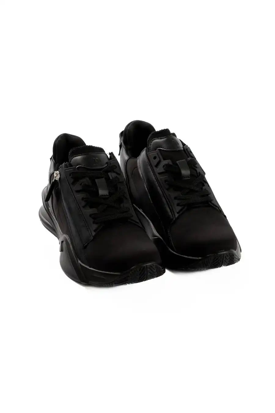 Black Velocity Zip Sneakers