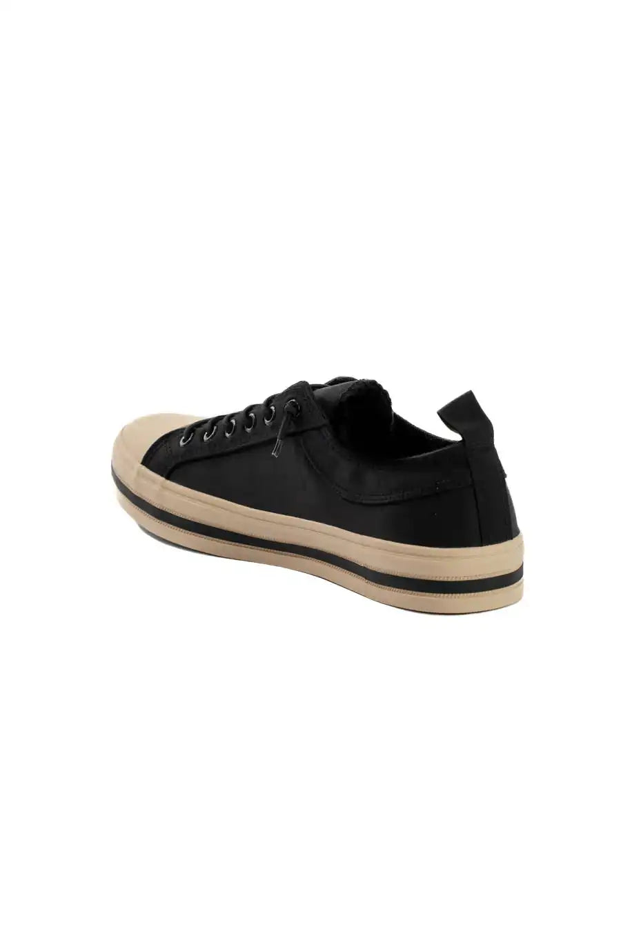 Casual Cloth Sneakers with Contrast Toe Cap