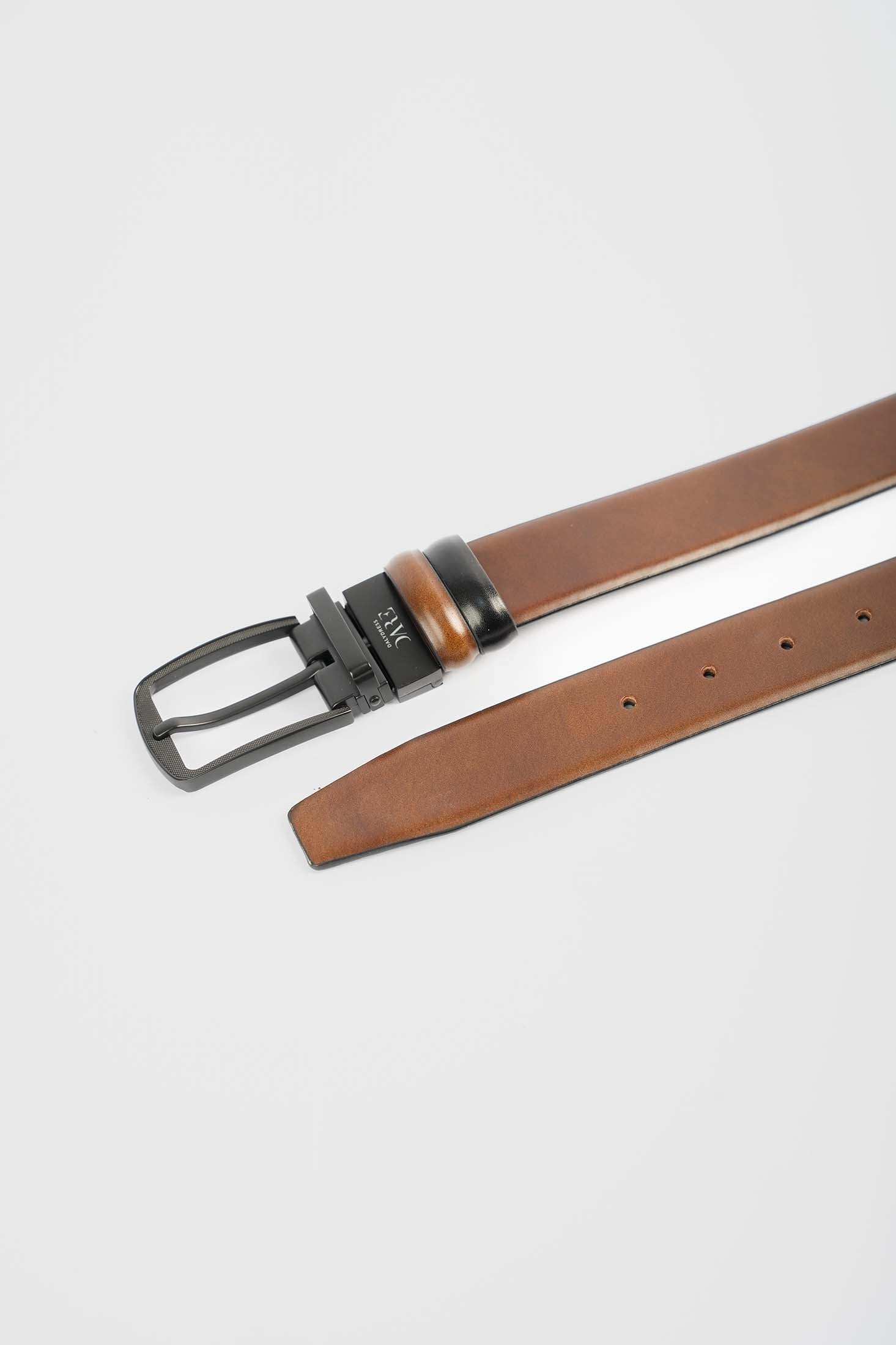 Premium Dual-Tone Reversible Leather Belt