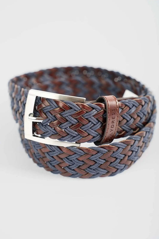 Woven Two-Tone Casual Belt