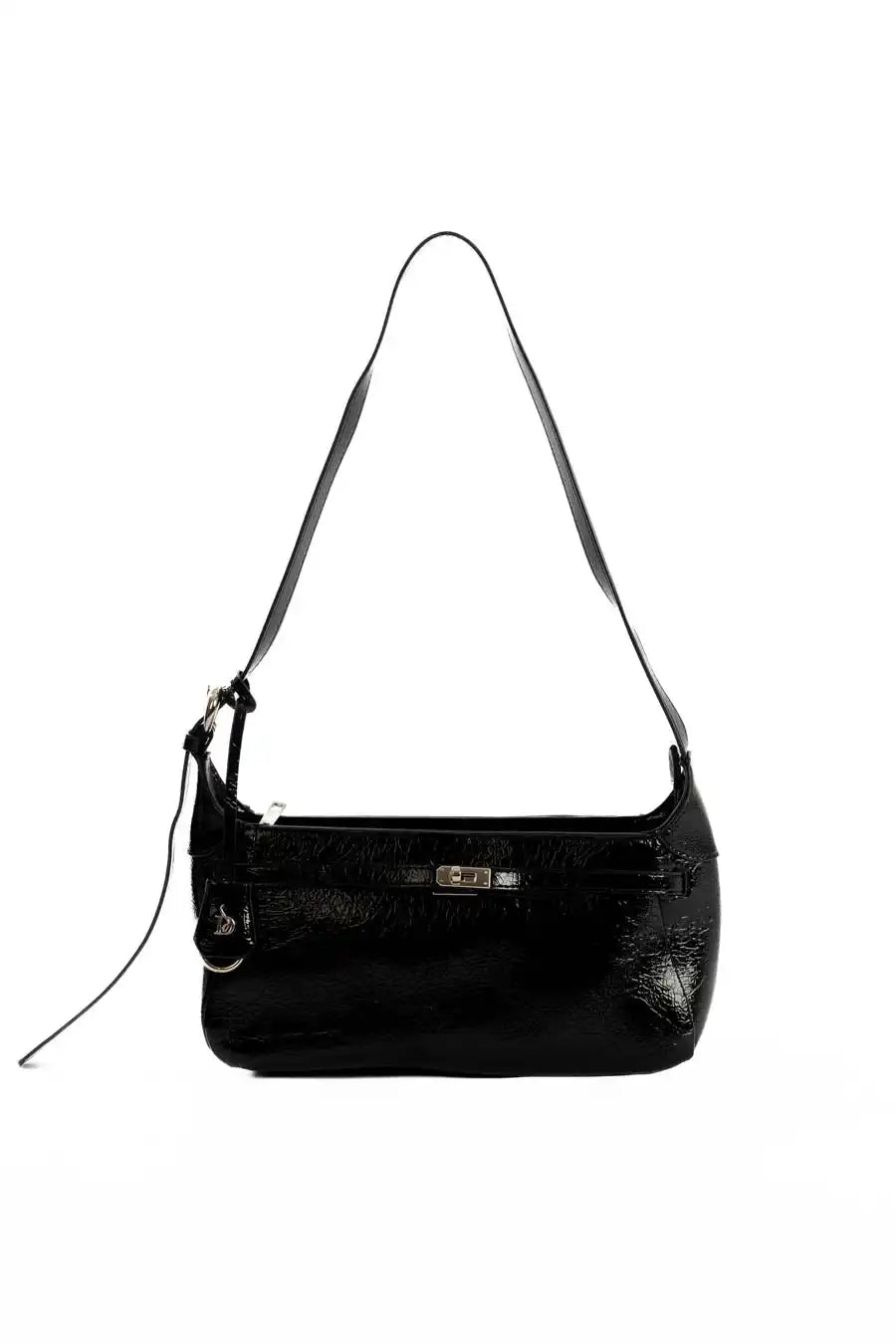 Sleek Minimalist Textured Shoulder-Bag