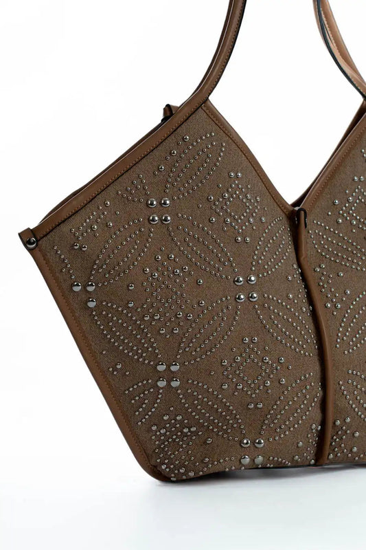 Modern Leather Trimmed Shoulder-Bag