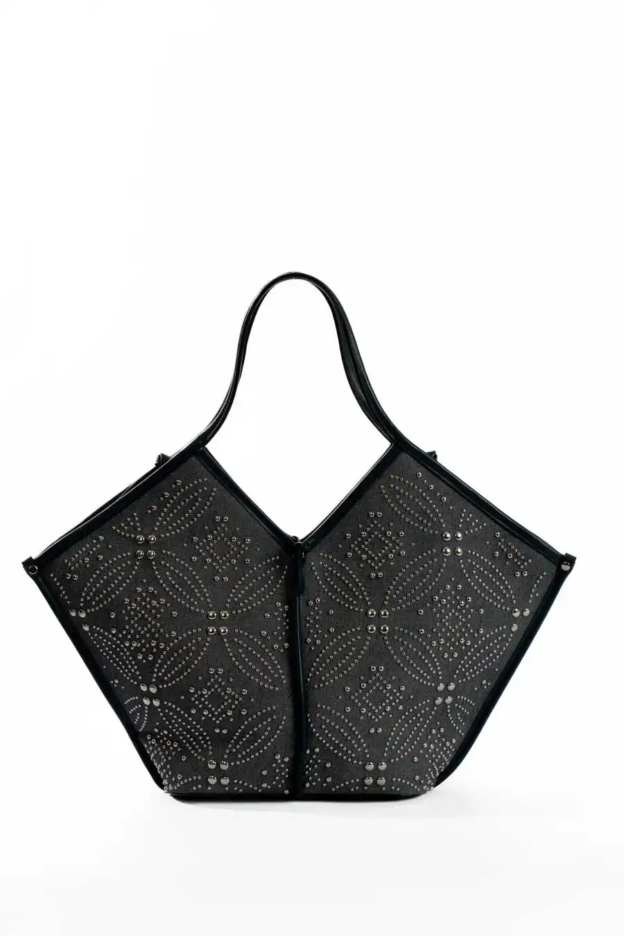 Modern Leather Trimmed Shoulder-Bag