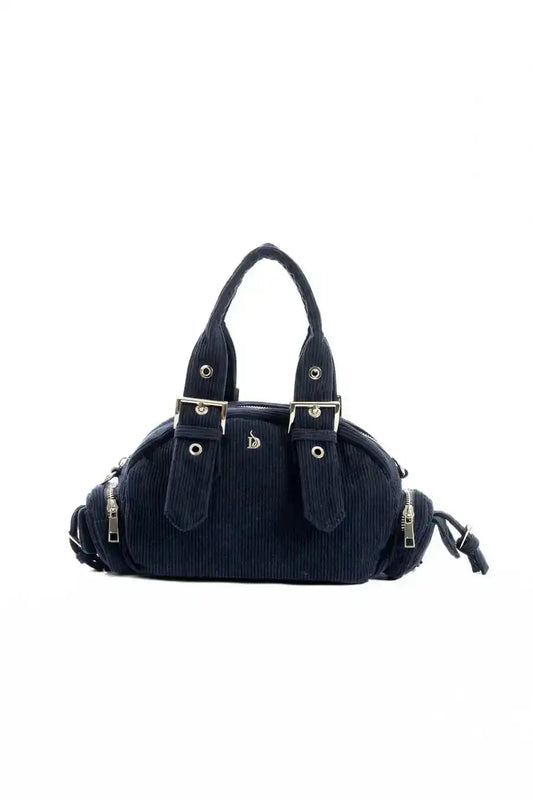Corduroy Buckled Handle Casual Handbag