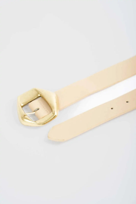 Modern Sculpted Buckle Belt
