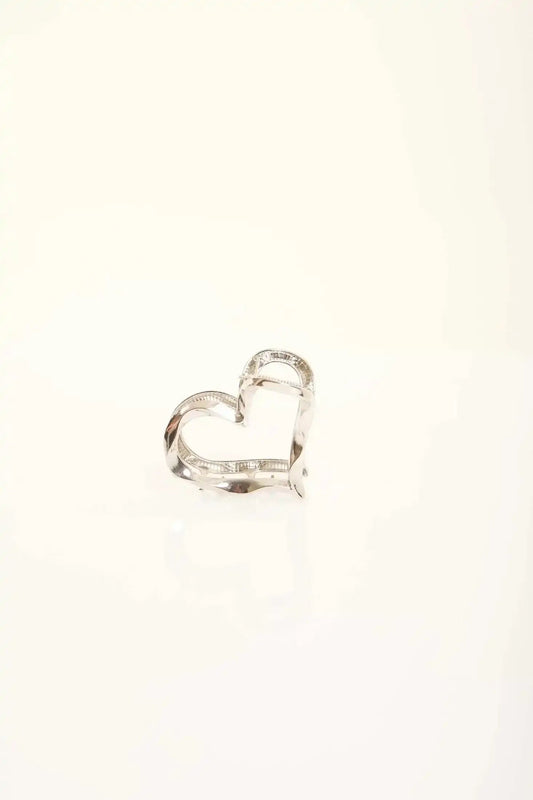 Wavy Heart Metal Hair Clip