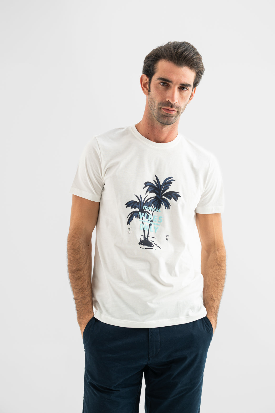 100% Cotton Tropical Graphic Tee