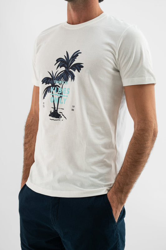 100% Cotton Tropical Graphic Tee