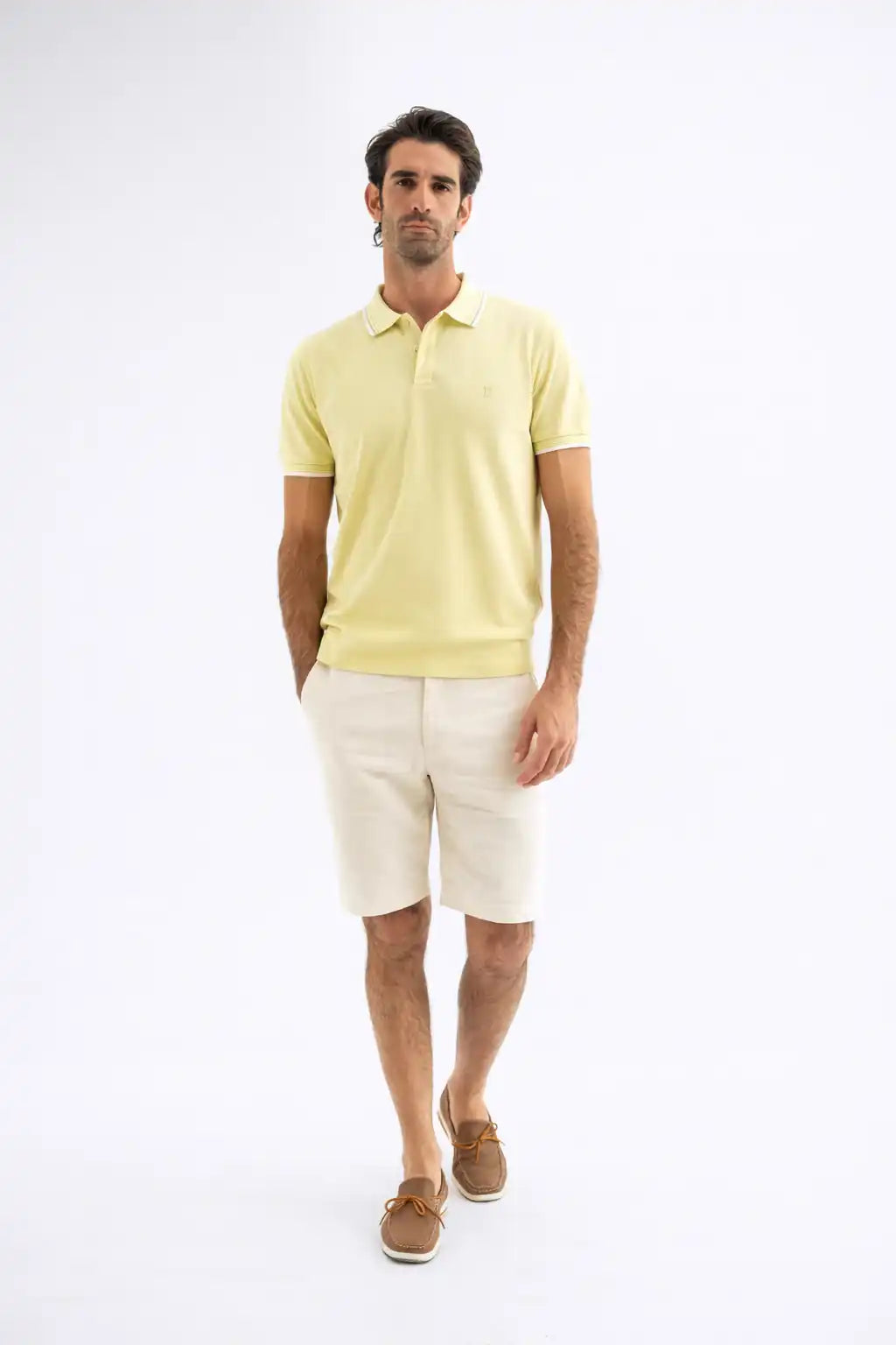 Soft Yellow Cotton Polo