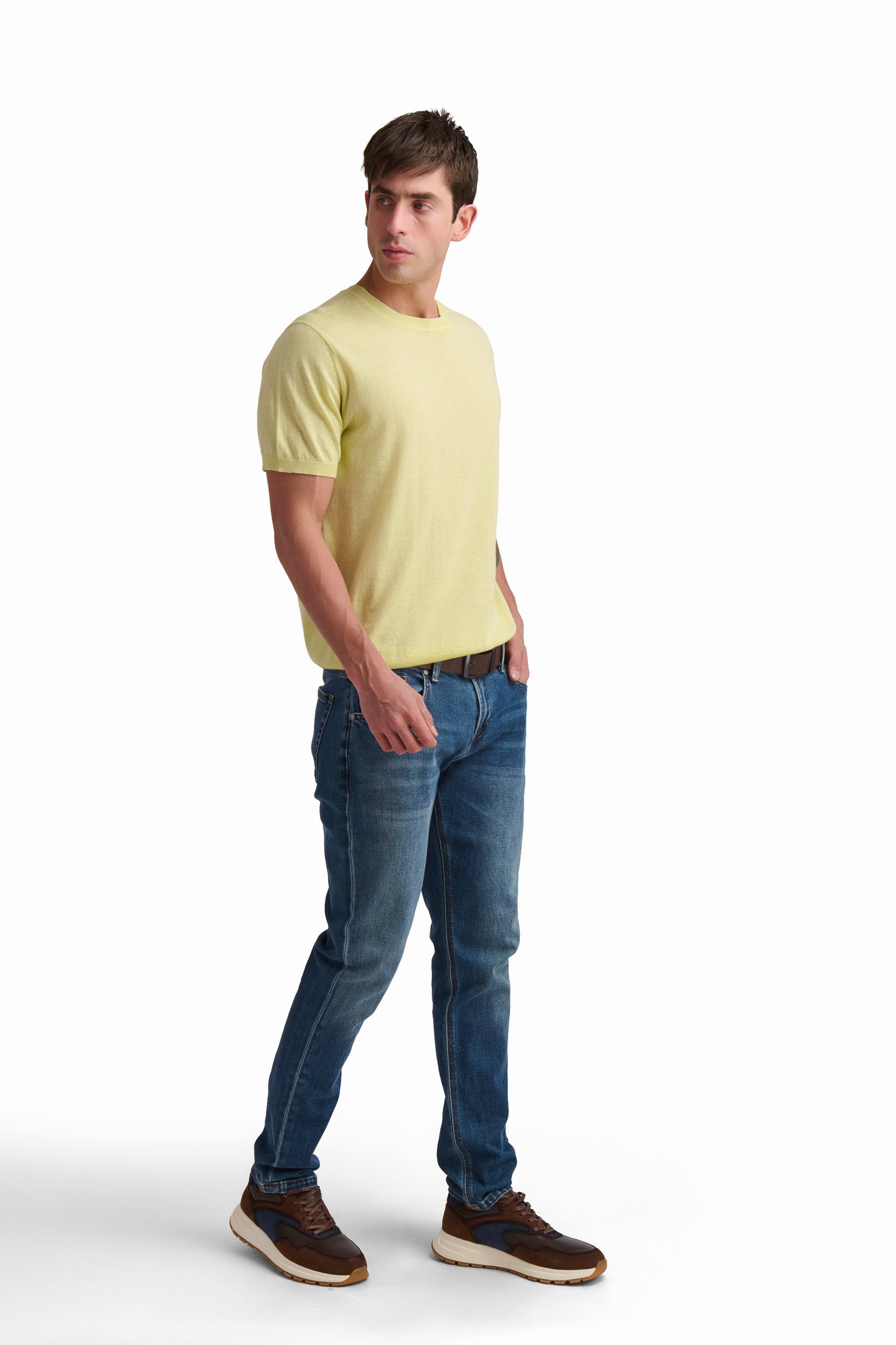 Lemon Linen Blend T-Shirt