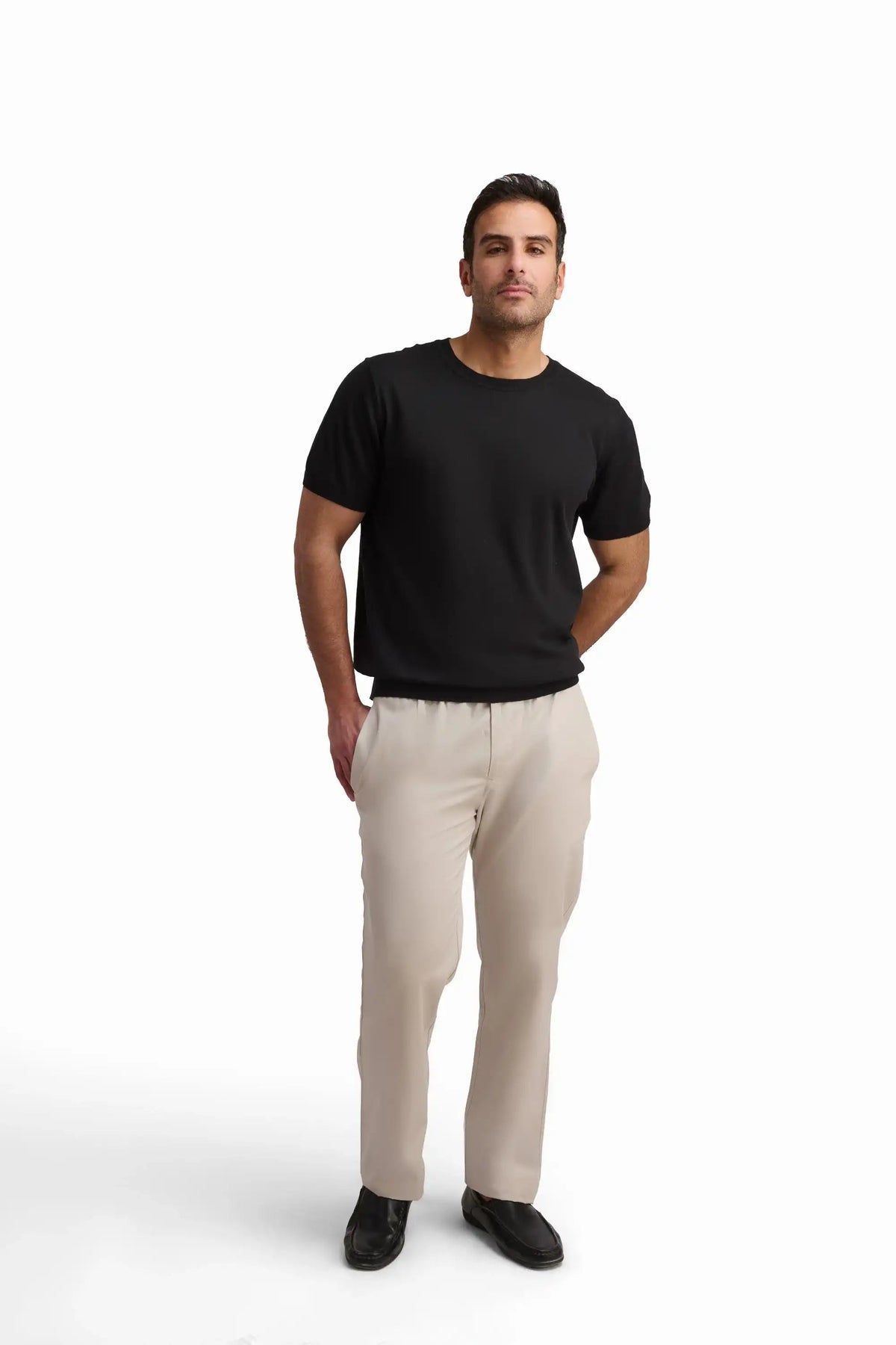 Jet Black Crew Neck