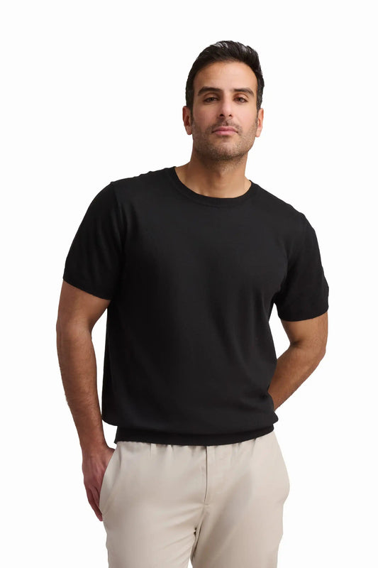 Jet Black Crew Neck