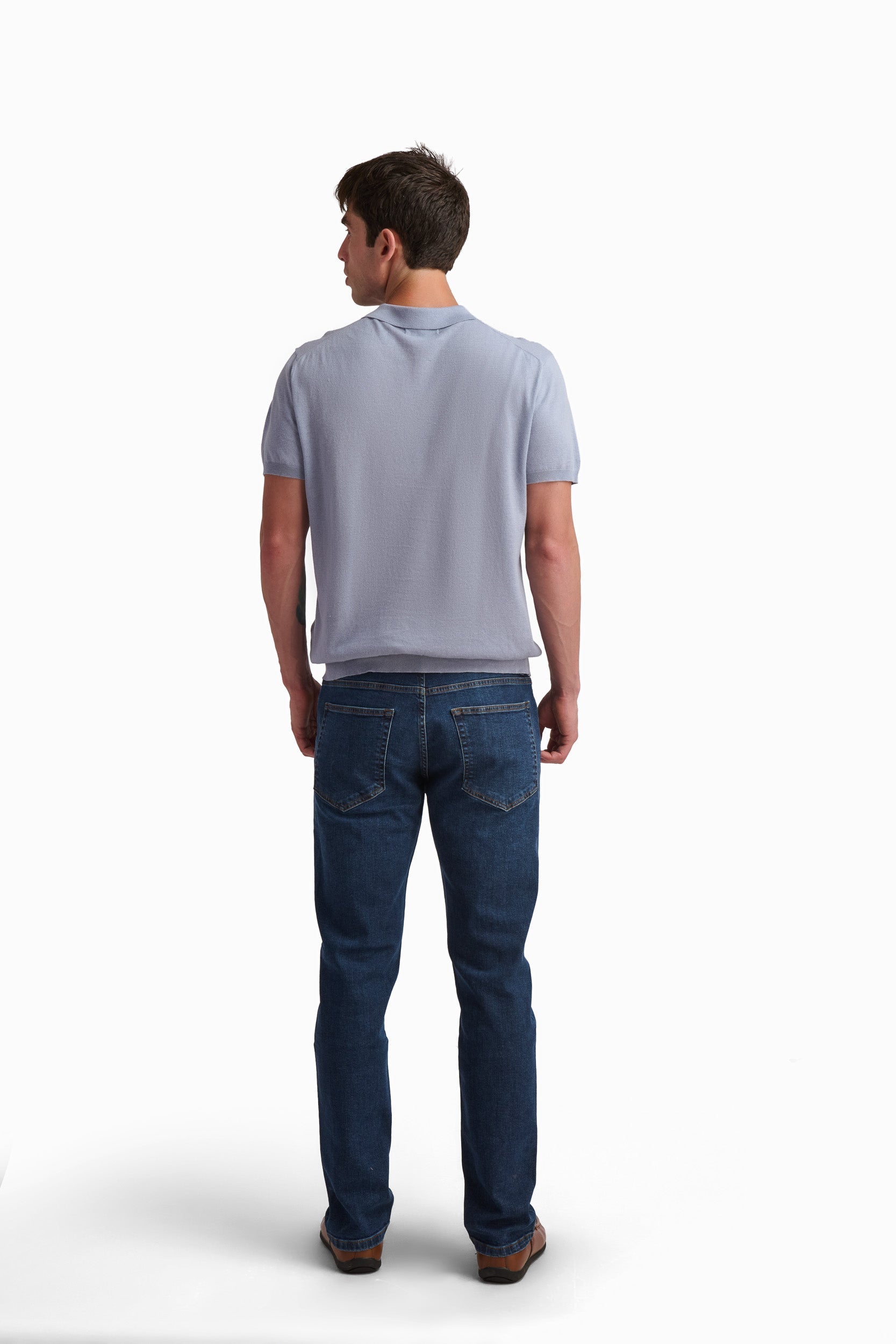 Sky Blue Refined Polo
