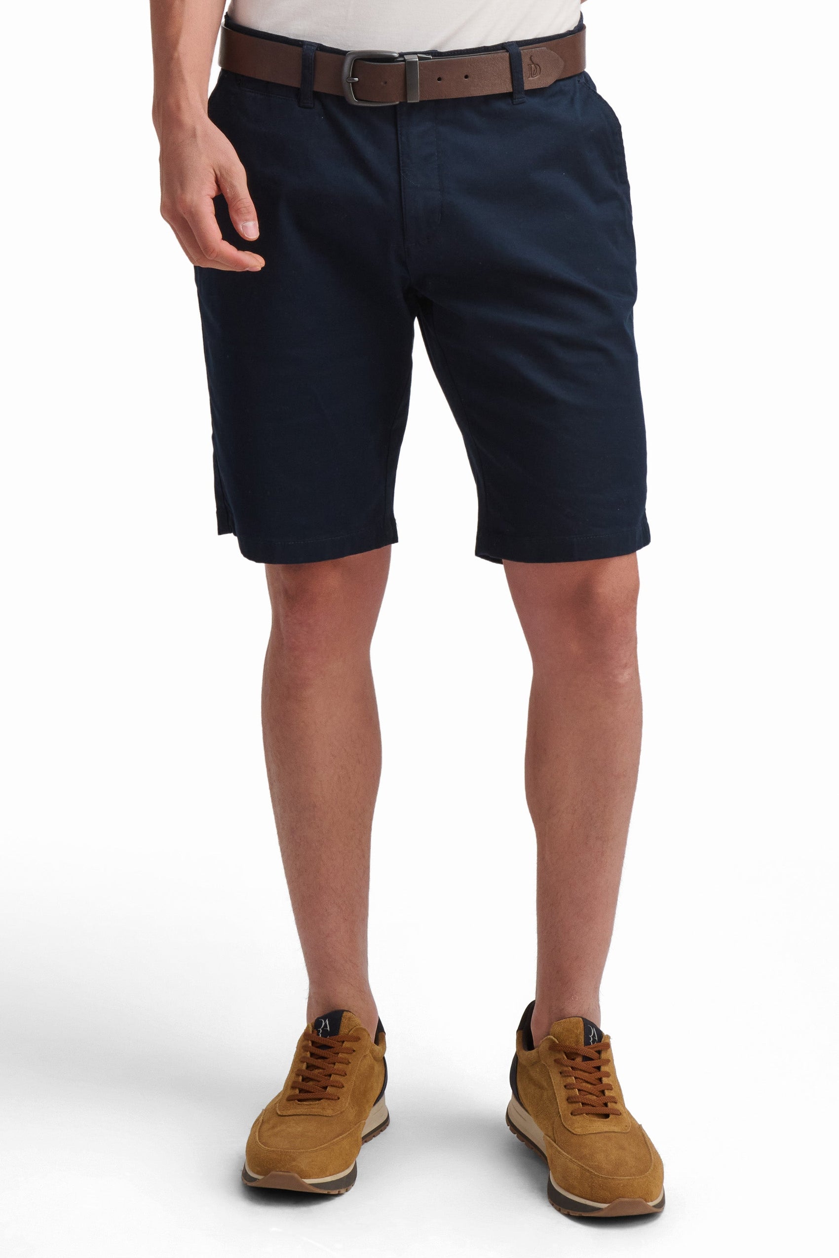 Navy Cotton Shorts