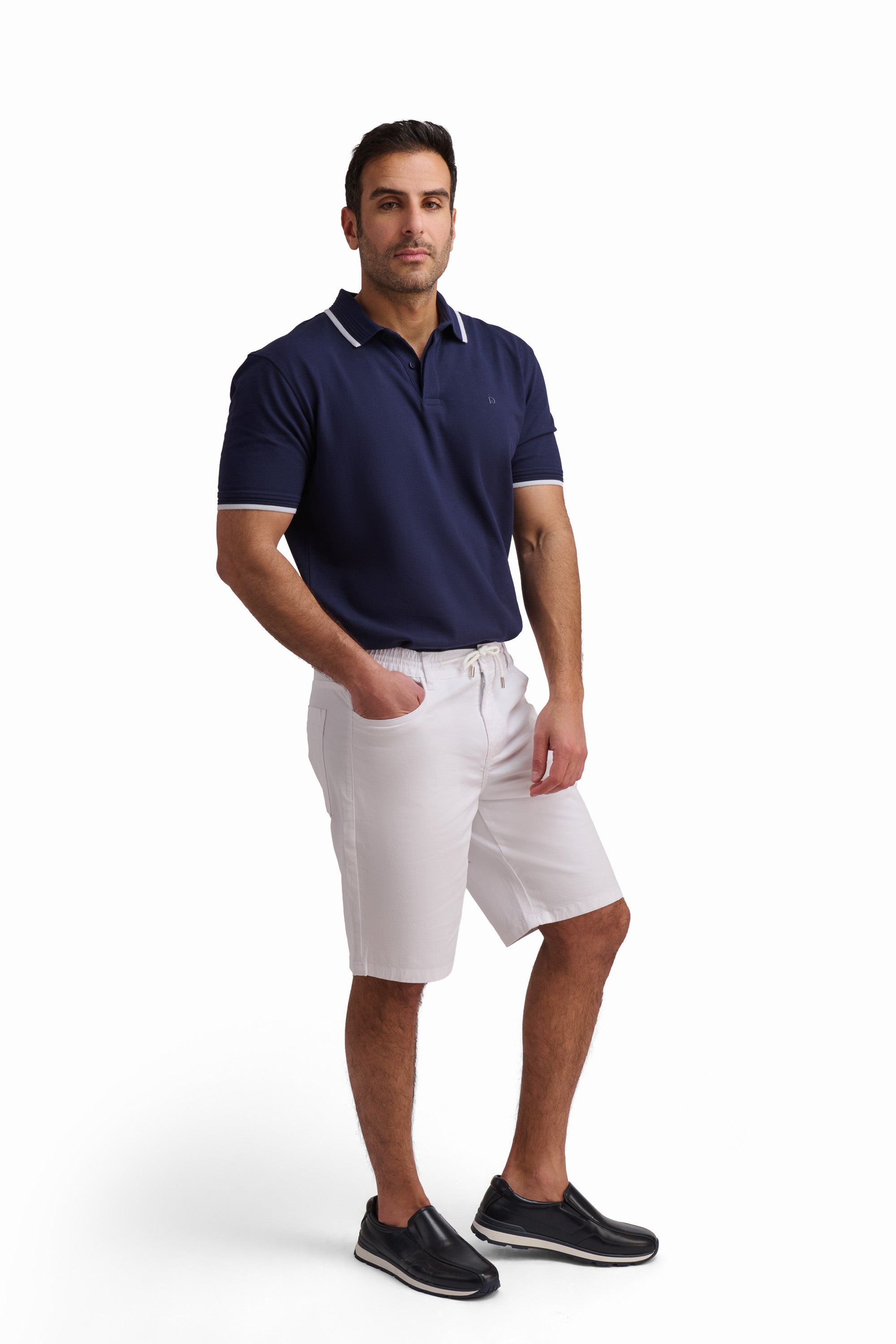 White Casual Shorts