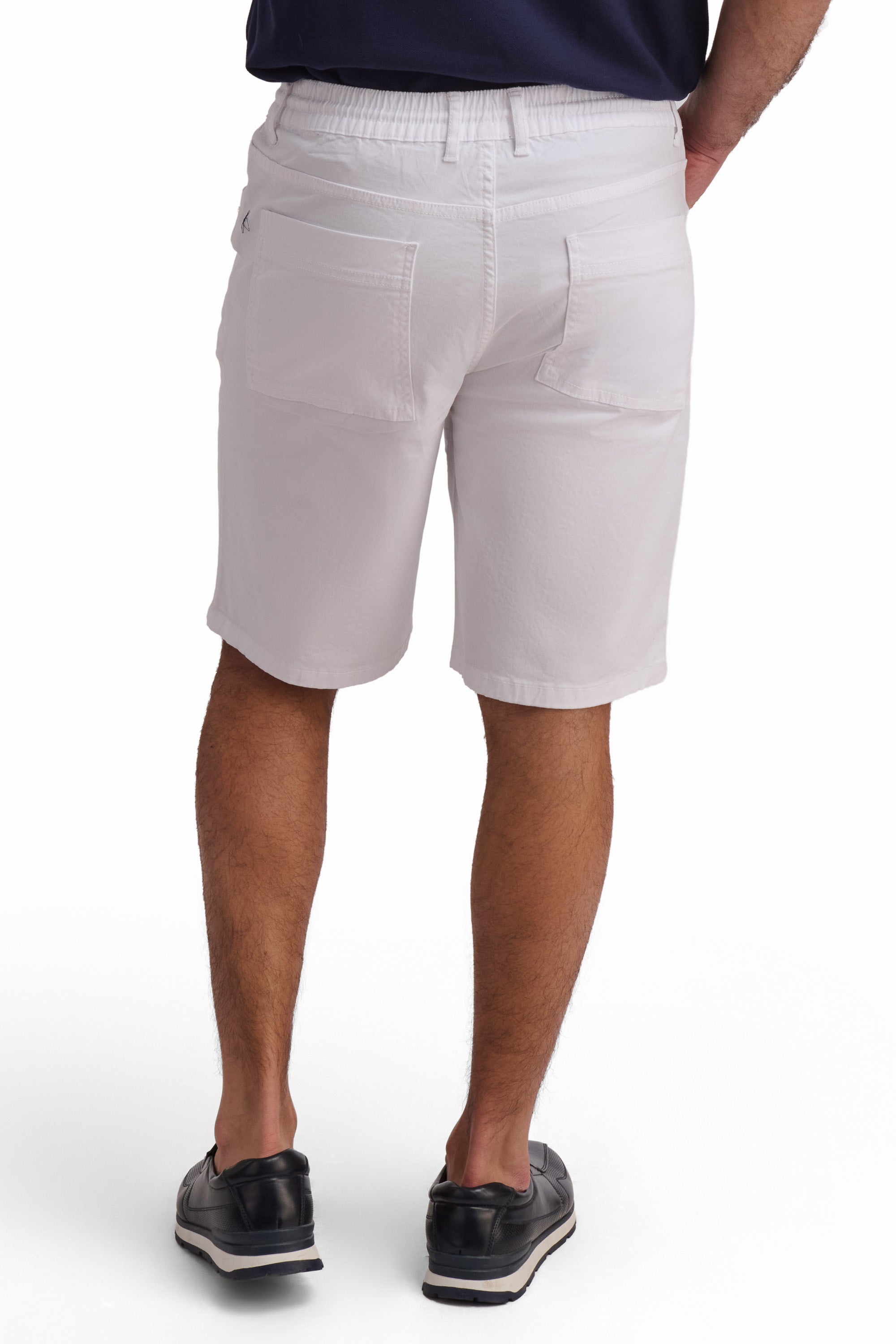 White Casual Shorts