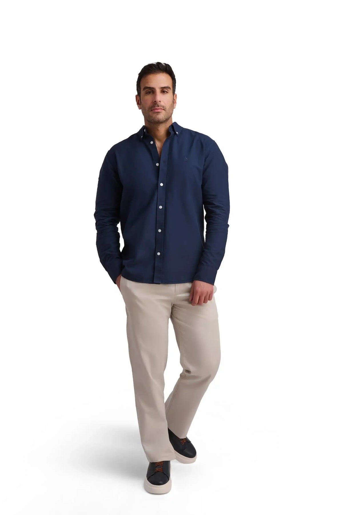 Deep Blue Cotton Shirt