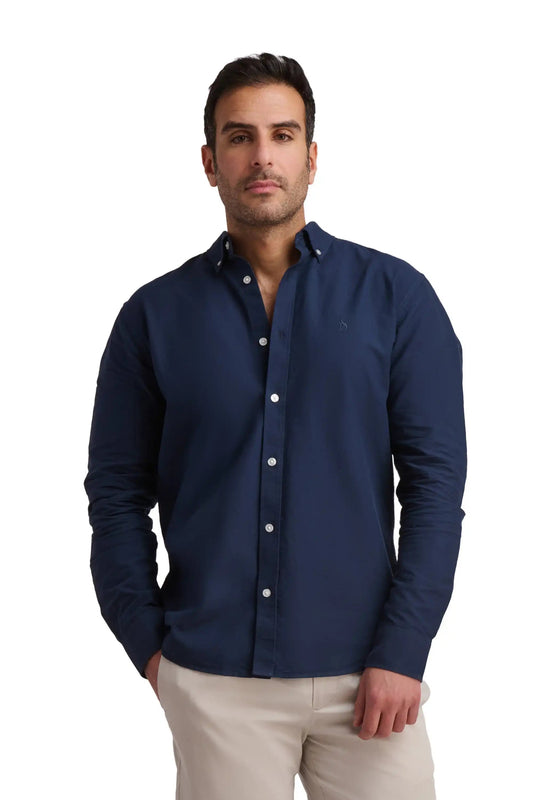Deep Blue Cotton Shirt