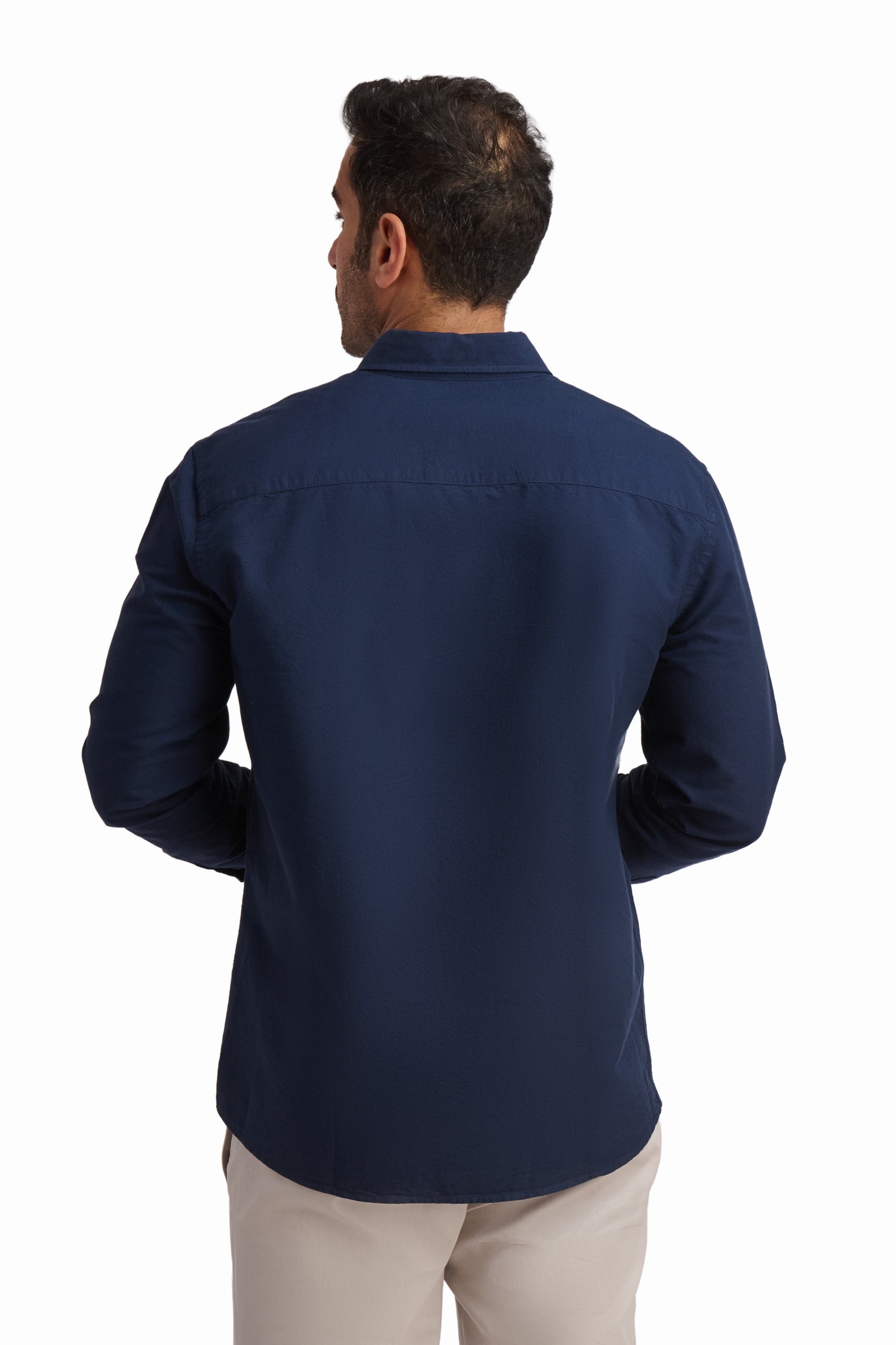 Deep Blue Cotton Shirt