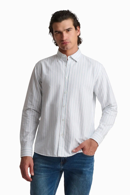 Light Blue Striped Cotton Shirt