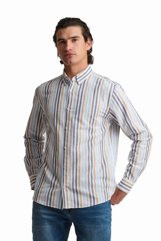 Striped Linen & Cotton Shirt