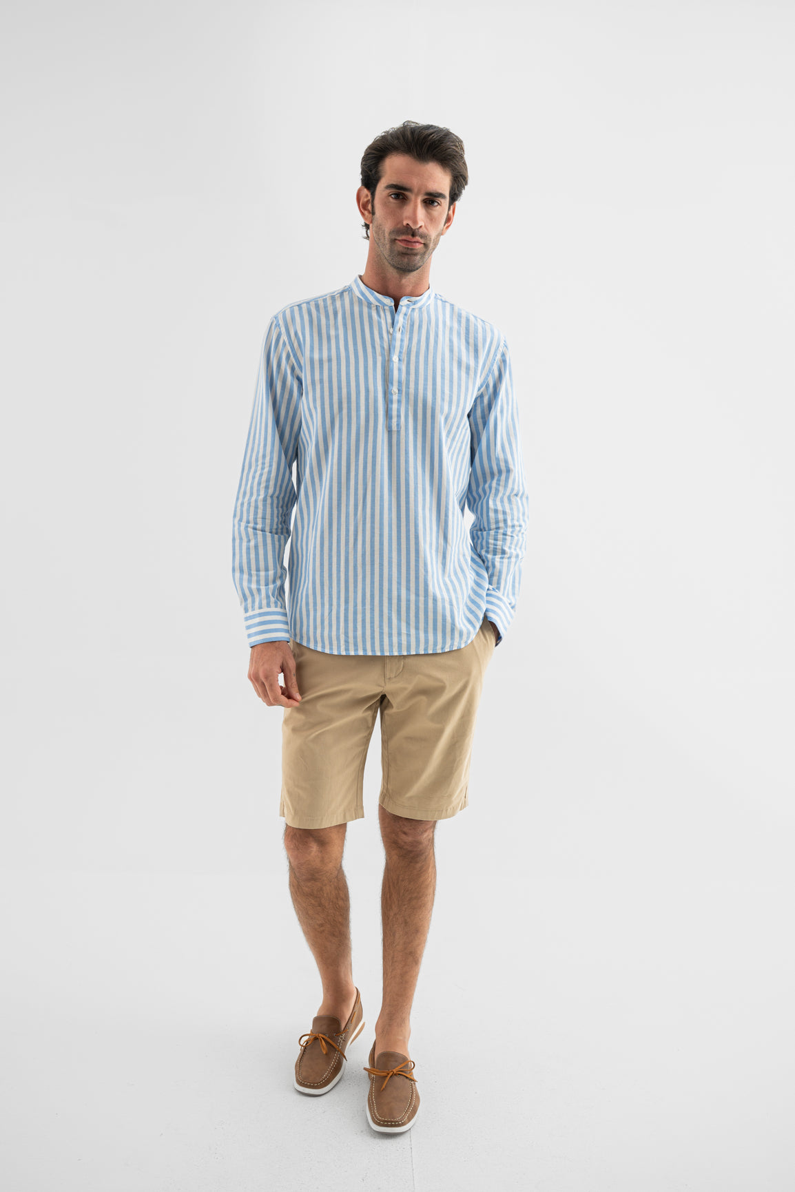 The Coastal Stand-Collar Shirt