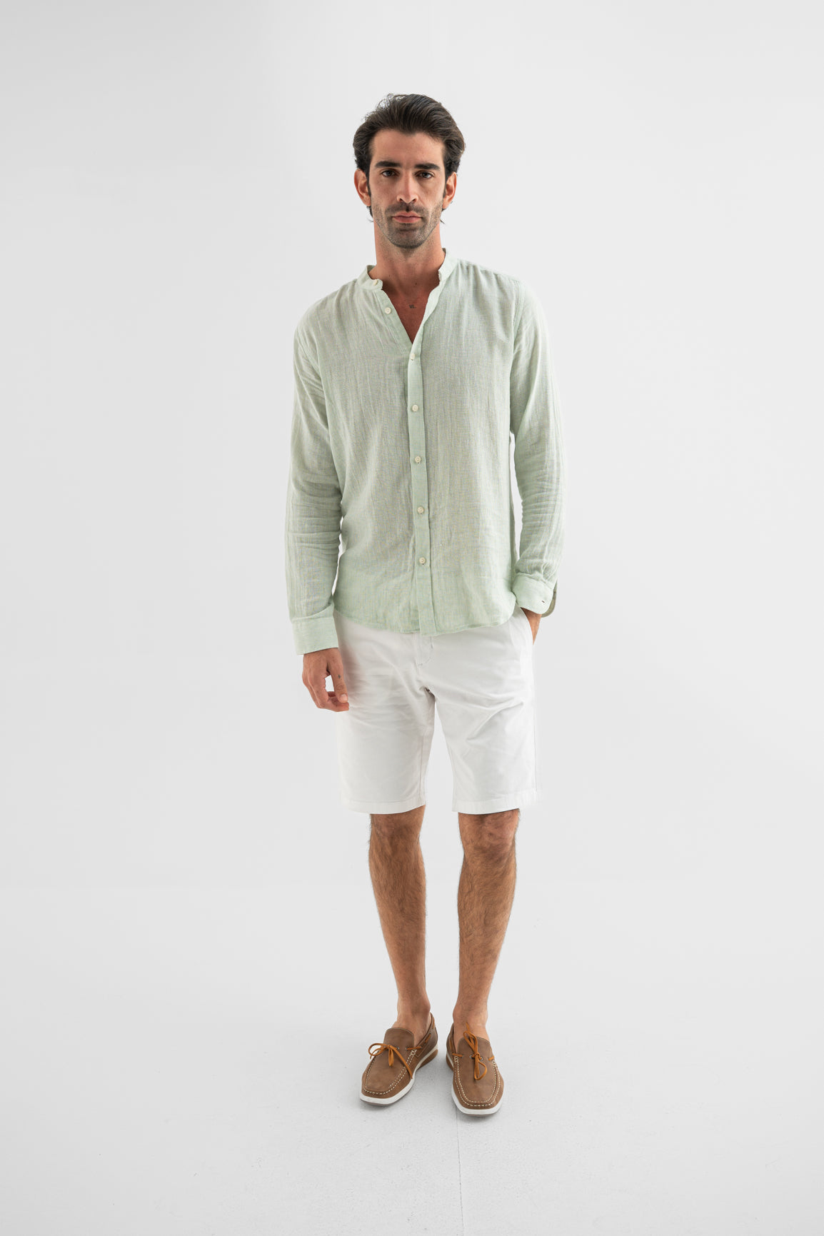 Mint Breeze Linen Shirt