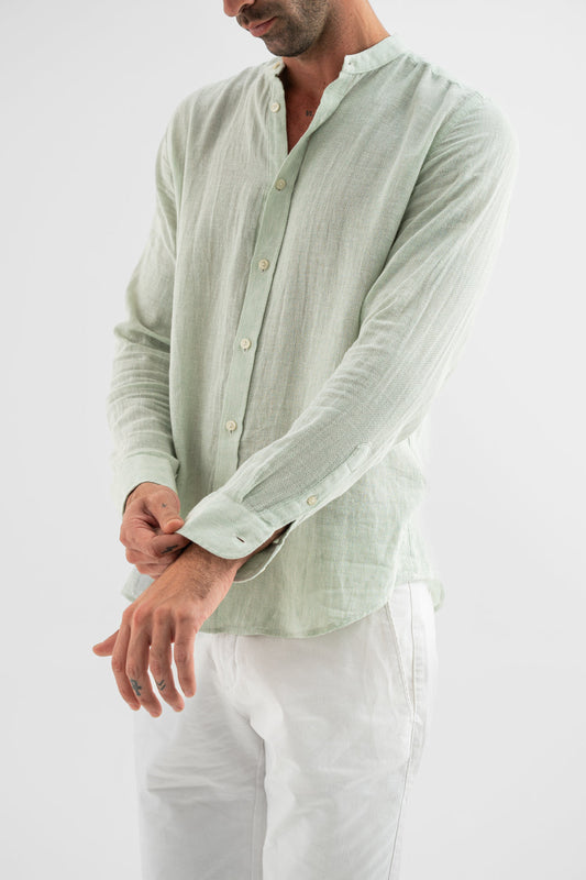 Mint Breeze Linen Shirt