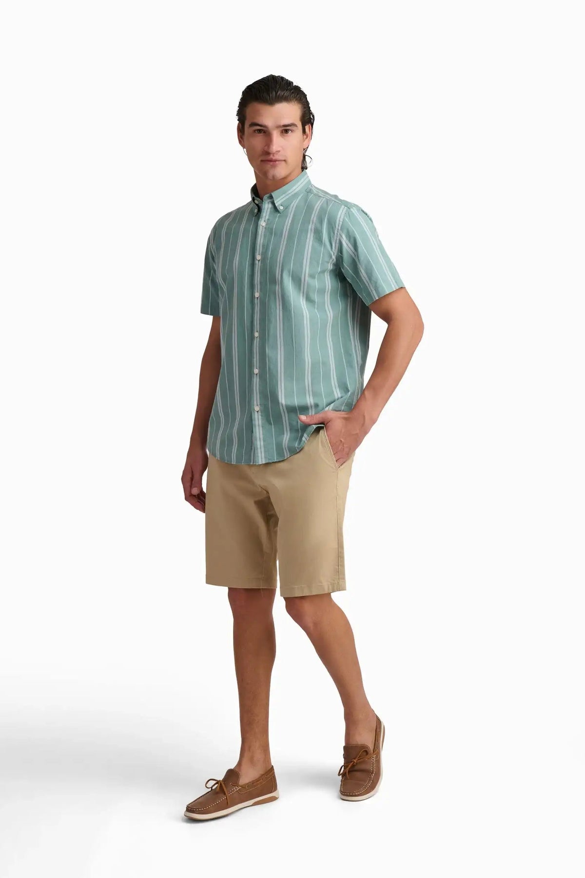 Seafoam Vertical Stripe Shirt