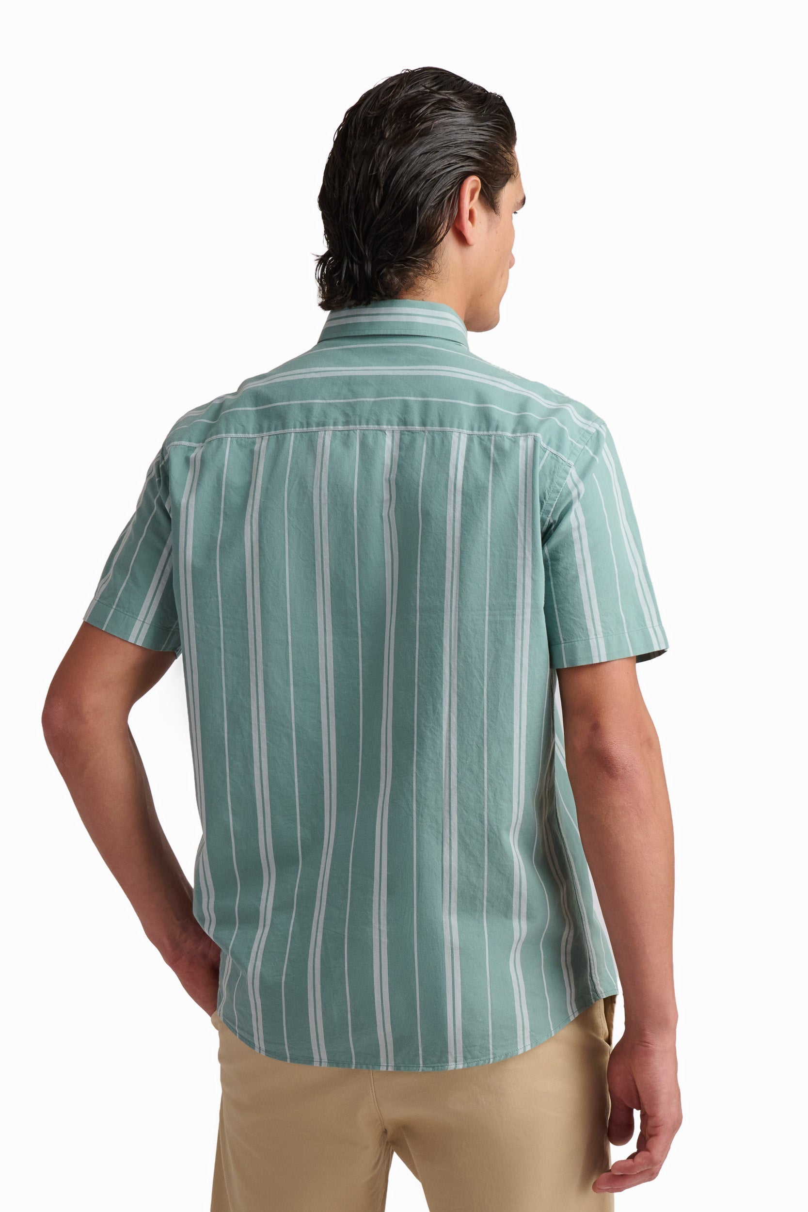Seafoam Vertical Stripe Shirt