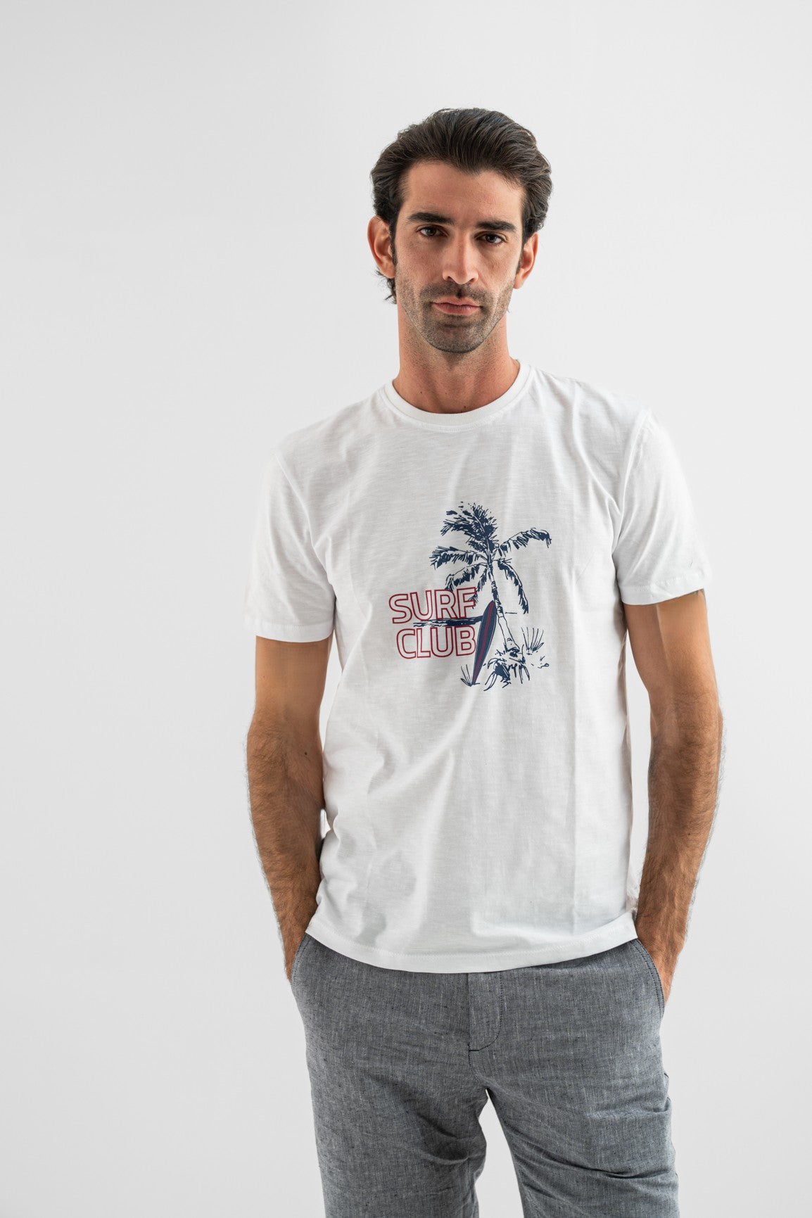 White Surf Club Graphic T-Shirt