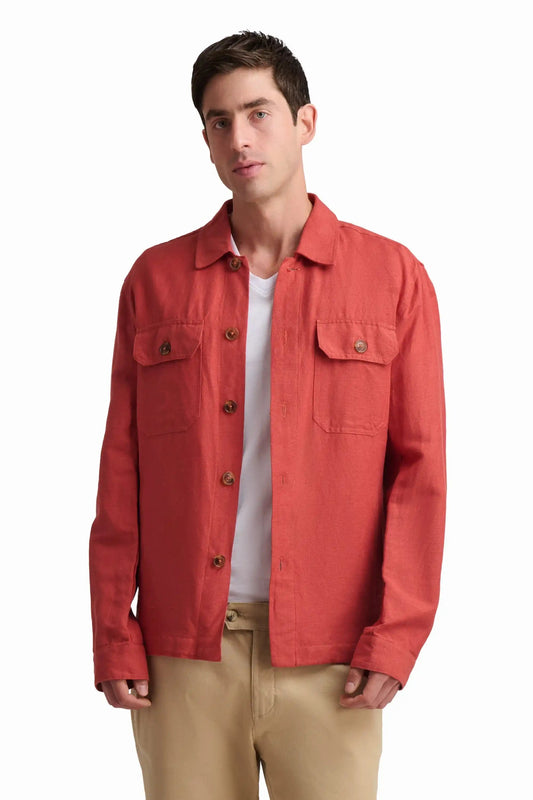 Rust Utility Shirt Jacket