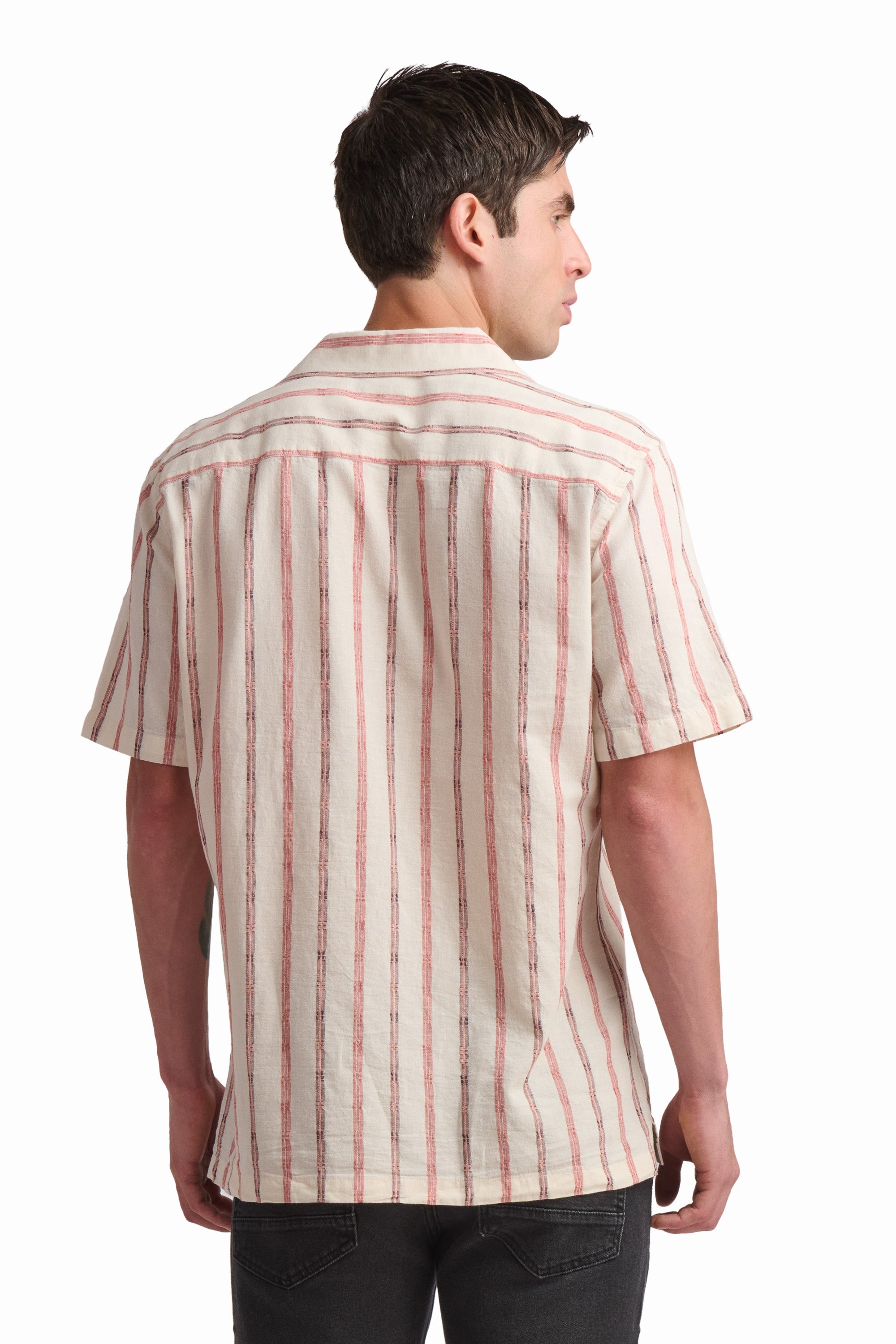 Striped Linen Blend Shirt