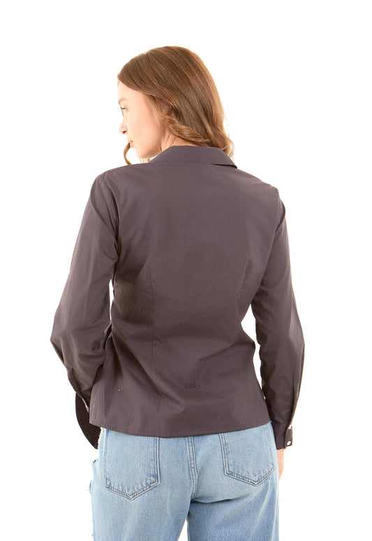 Chic Wrapped Cotton Shirt