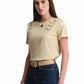 Cream T-Shirt with Shoulder AppliquÌ©
