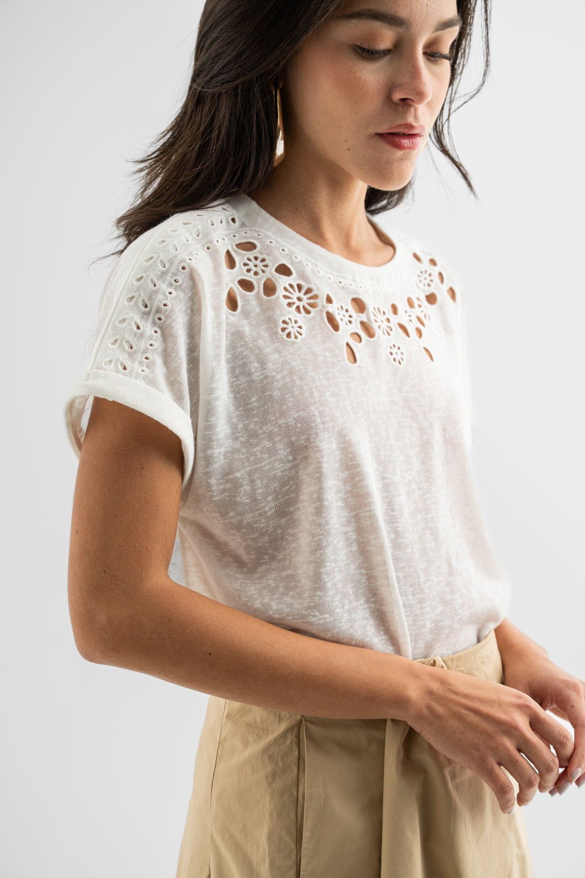 Ivory Atelier Cutwork Blouse